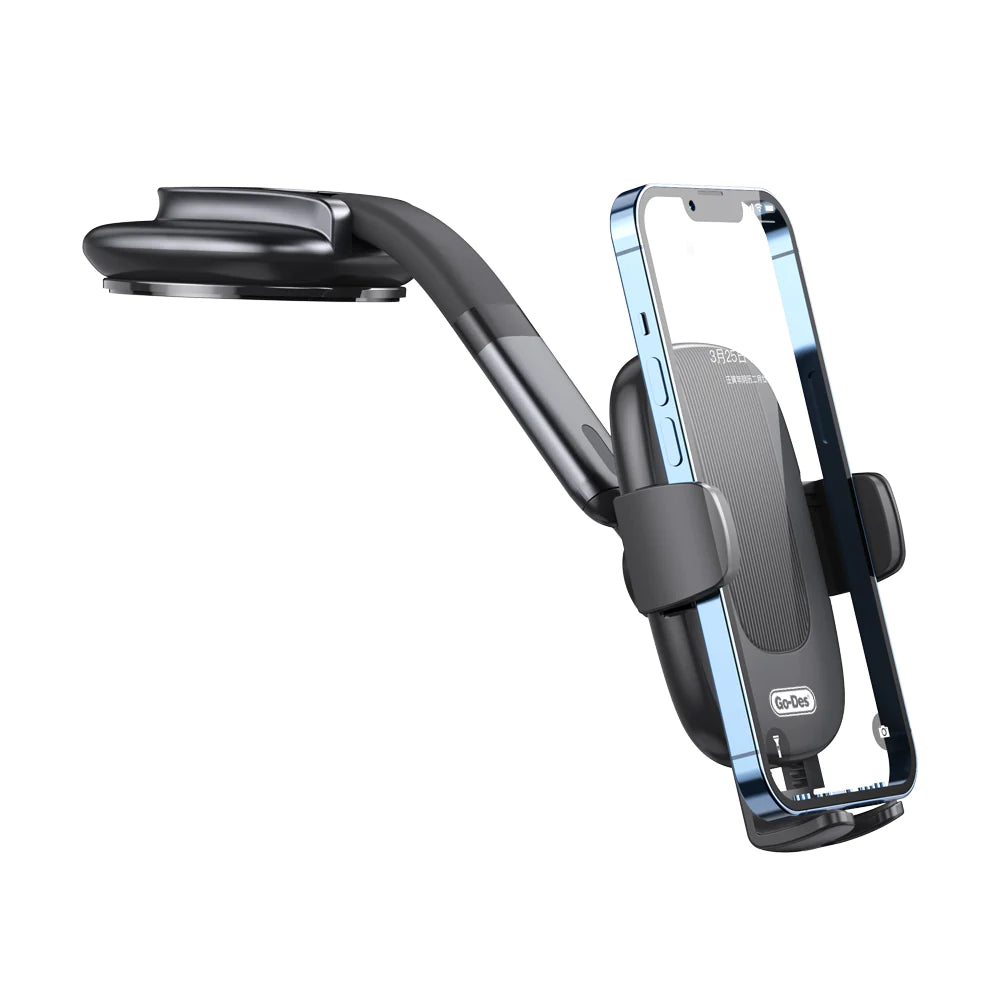 Go-Des Dashboard Mount Universal Smart Phone Holder for Car Telescopic Rocker
