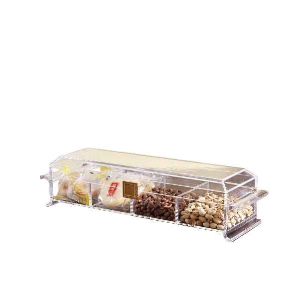 AF Acrylic Sweets Organizer 5 Compartments - Elegant AF Acrylic Sweets Organizer 5 Compartments - Elegant