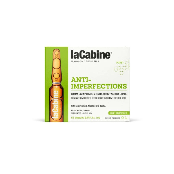 Lacabin Oily Skin Ampoules 10×2ml – Oil Control & Deep Cleansing