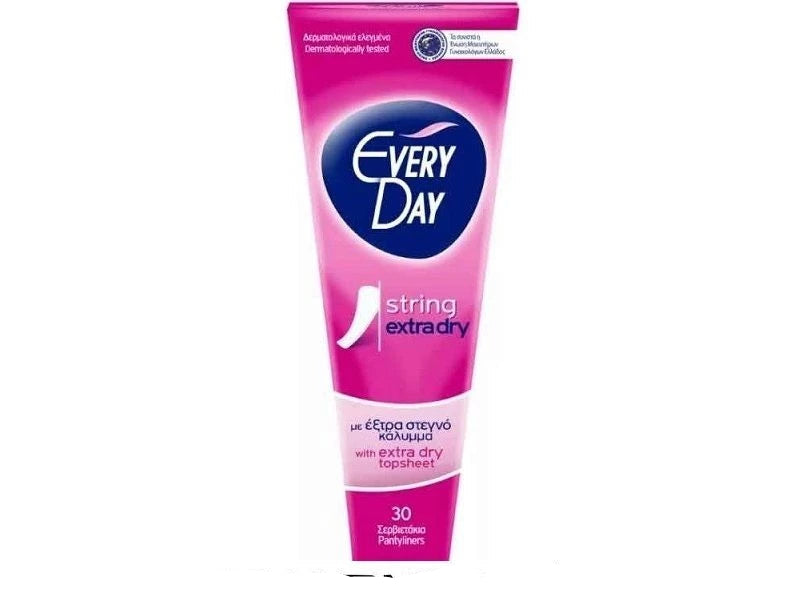 EveryDay Extra Dry Daily Pantyliners – String Fit, Cotton Touch – 30 pcs EveryDay Extra Dry Daily Pantyliners – String Fit, Cotton Touch – 30 pcs