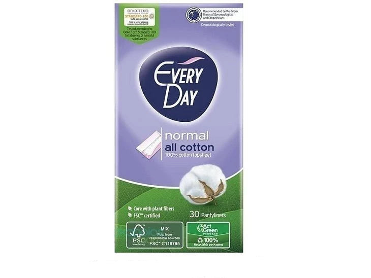 EveryDay Daily Cotton Pantyliners Normal 30 pcs EveryDay Daily Cotton Pantyliners Normal 30 pcs