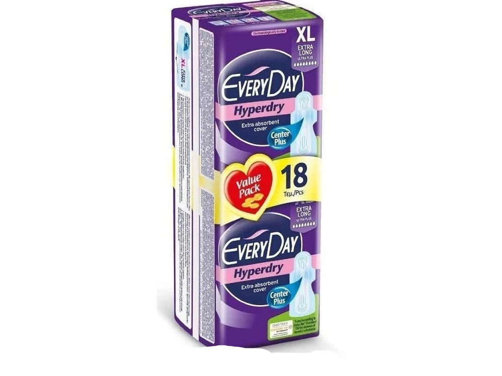 EveryDay XL Ultra Dry Extra Long Pads – Value Pack