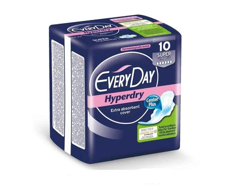 EveryDay High Dryness Super Ultra Plus Sanitary Pads – 10 Pads EveryDay High Dryness Super Ultra Plus Sanitary Pads – 10 Pads
