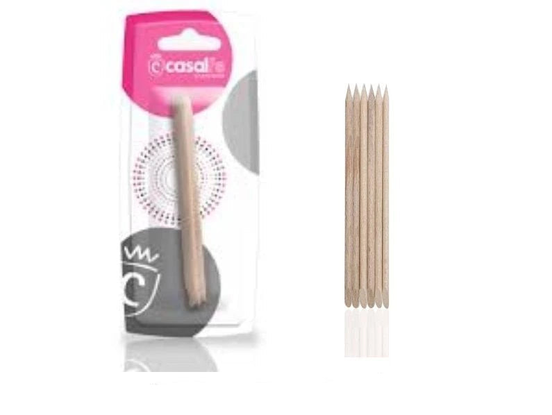 Casalfe Manicure Sticks – Nail Care Tools, Pack of 6