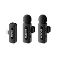 ميكروفون لاسلكي مزدوج BOYA BY-V20 بمنفذ USB-C | مدى 100 متر | مانع للضوضاء