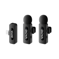 ميكروفون لاسلكي مزدوج BOYA BY-V20 بمنفذ USB-C | مدى 100 متر | مانع للضوضاء