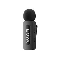 ميكروفون لاسلكي مزدوج BOYA BY-V20 بمنفذ USB-C | مدى 100 متر | مانع للضوضاء