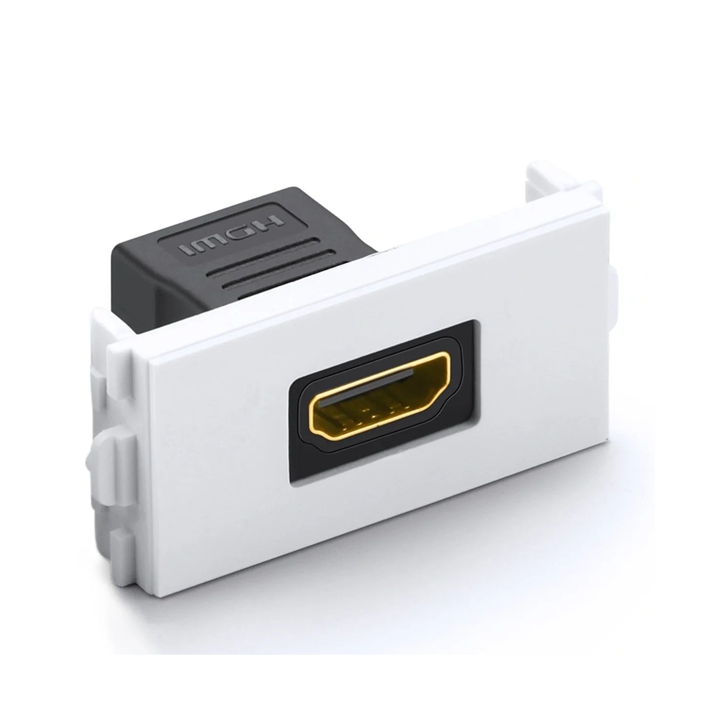 UGREEN HDMI Socket Panel – White, Dual HDMI 1.4