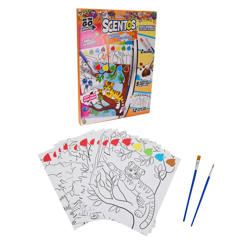 Scentos On The Go – مجموعة تلوين بالماء للأطفال Jungle