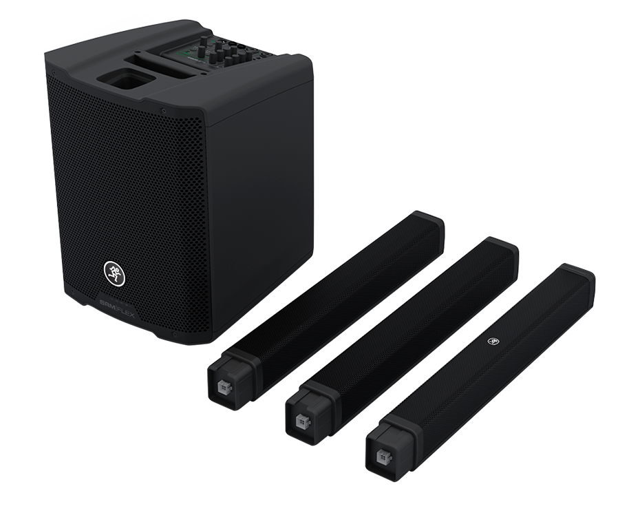 Mackie SRM-Flex Portable PA System with Column Speaker – 1300W Mackie SRM-Flex Portable PA System with Column Speaker – 1300W