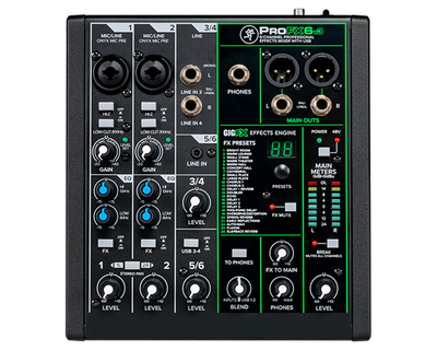 Mackie ProFX6v3 Compact 6-Channel USB Mixer with FX