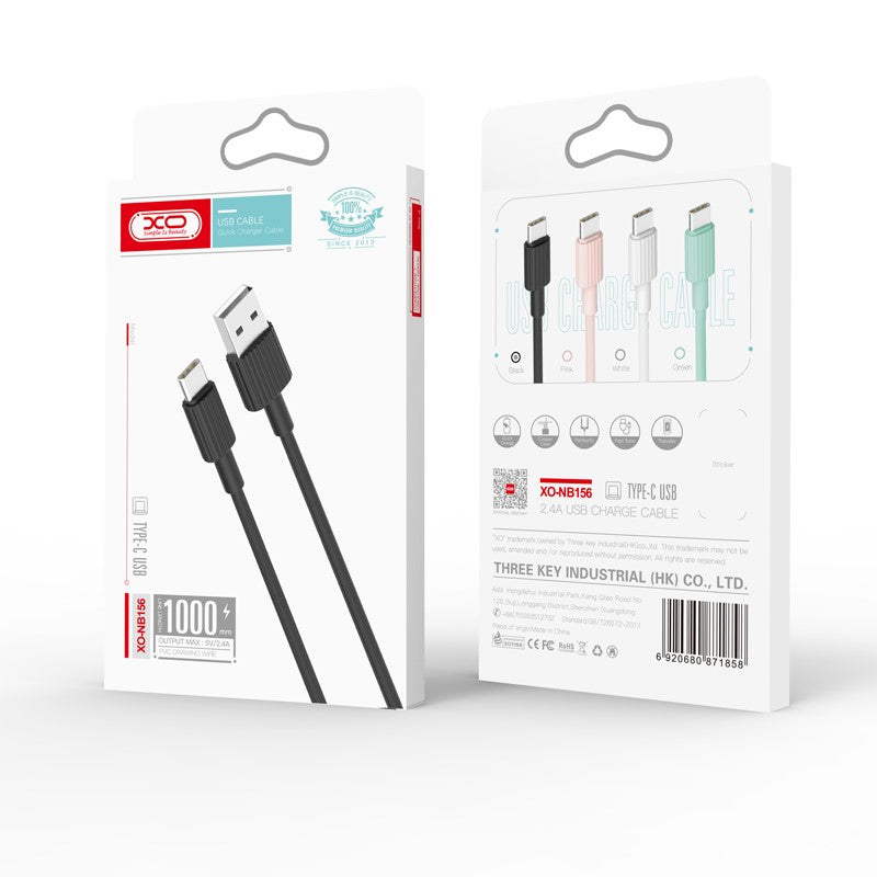 XO NB156 Lightning Cable 2.4A Fast Charge – 1M XO NB156 Lightning Cable 2.4A Fast Charge – 1M