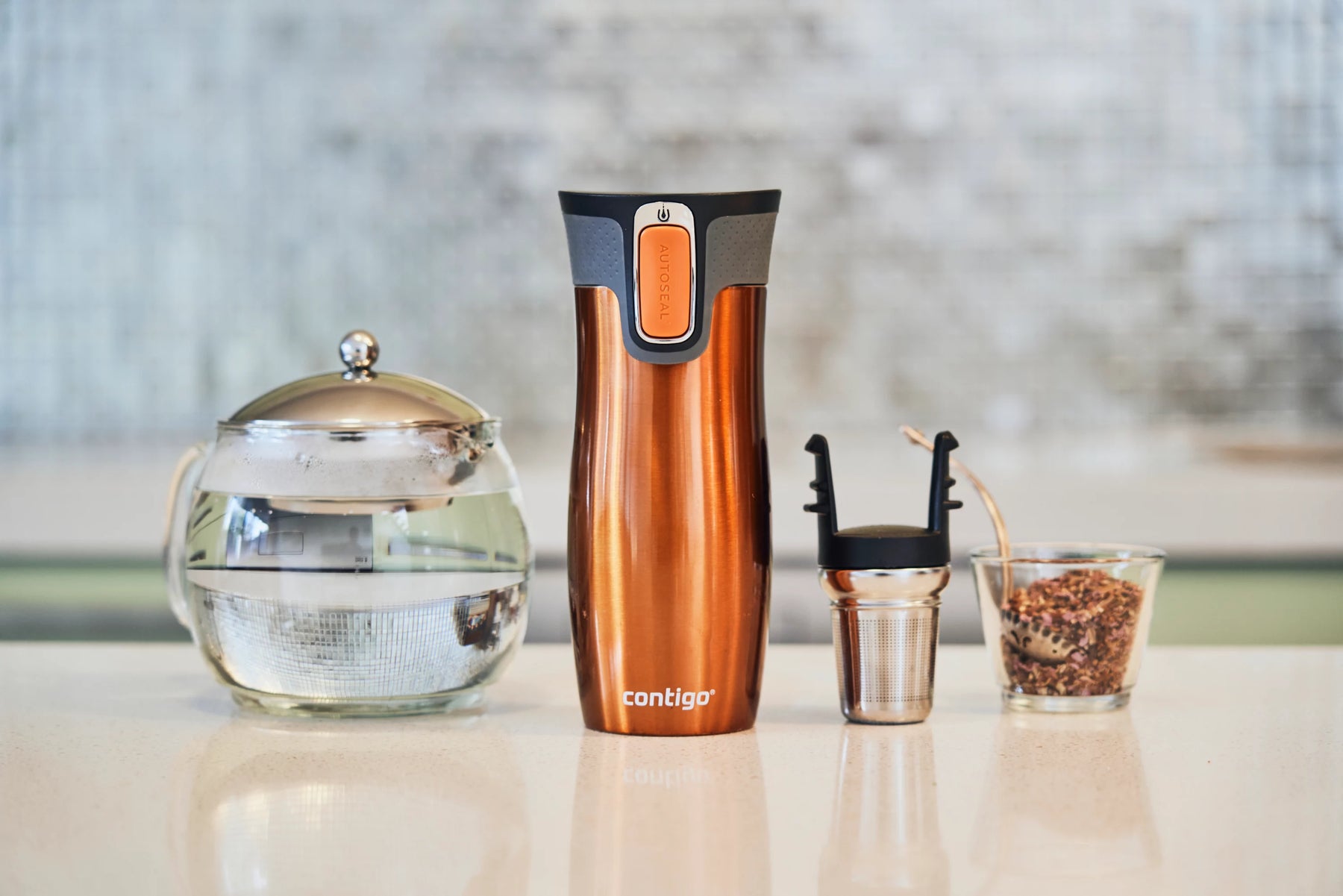 Contigo West Loop Tea Infuser - Jade Grey Contigo West Loop Tea Infuser - Jade Grey