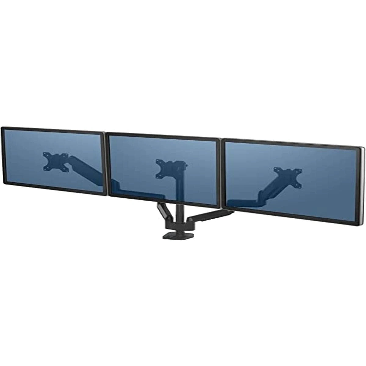 Fellowes Platinum Series Adjustable Triple Monitor Arm - Black