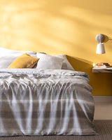 Madame Coco Candide Super King Size Coco Crep Patterned Duvet Cover Set – Gray