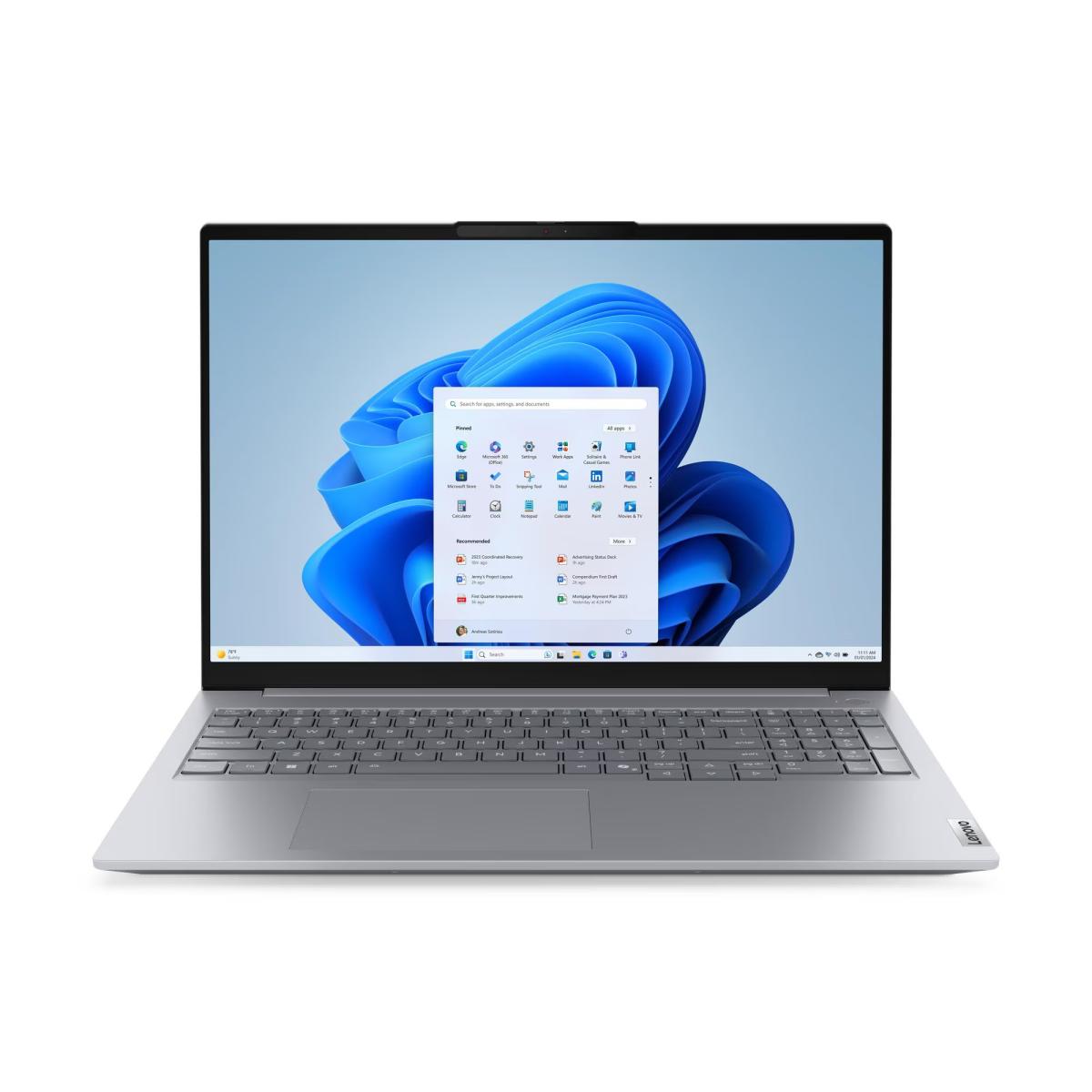 Lenovo ThinkBook 16 G9 IRL, Intel Core 7 240H 5.2GHz 10 Cores, 16GB DDR5, 512GB M.2 SSD, 16" FHD+ IPS 400nits, Wi-Fi 7, w/ 16" Laptop Casual Toploader - 2 Year Warranty - Business Laptop image 1