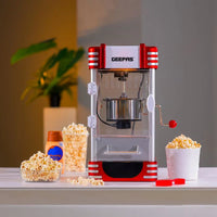 Geepas Popcorn Maker 310W Steel Bowl Classic