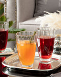 Madame Coco Fiona 4-Piece Beverage Glass Set – Stemmed Elegant Drinkware