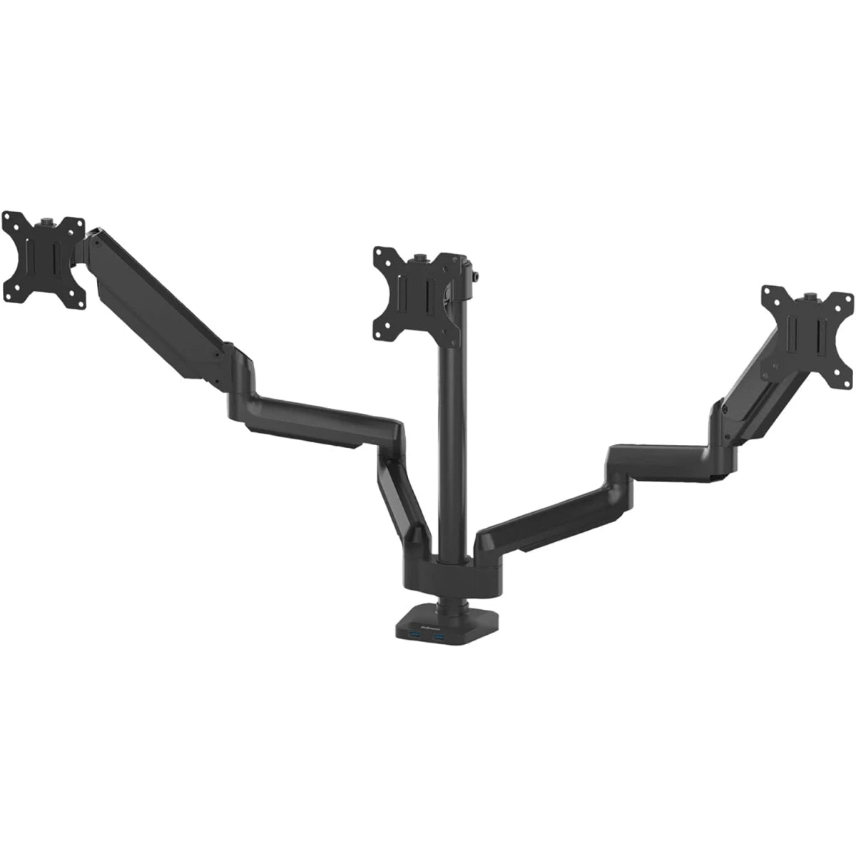 Fellowes Platinum Series Adjustable Triple Monitor Arm - Black