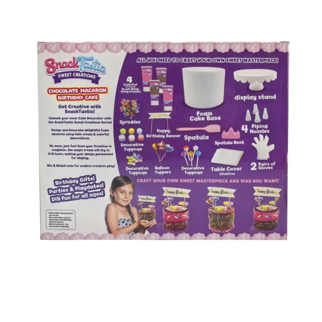 طقم تزيين كيك ماكرون للأطفال Snack Tastic 6+