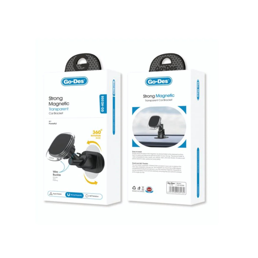 Go Des Strong Magnetic Car Bracket - Black Go Des Strong Magnetic Car Bracket - Black