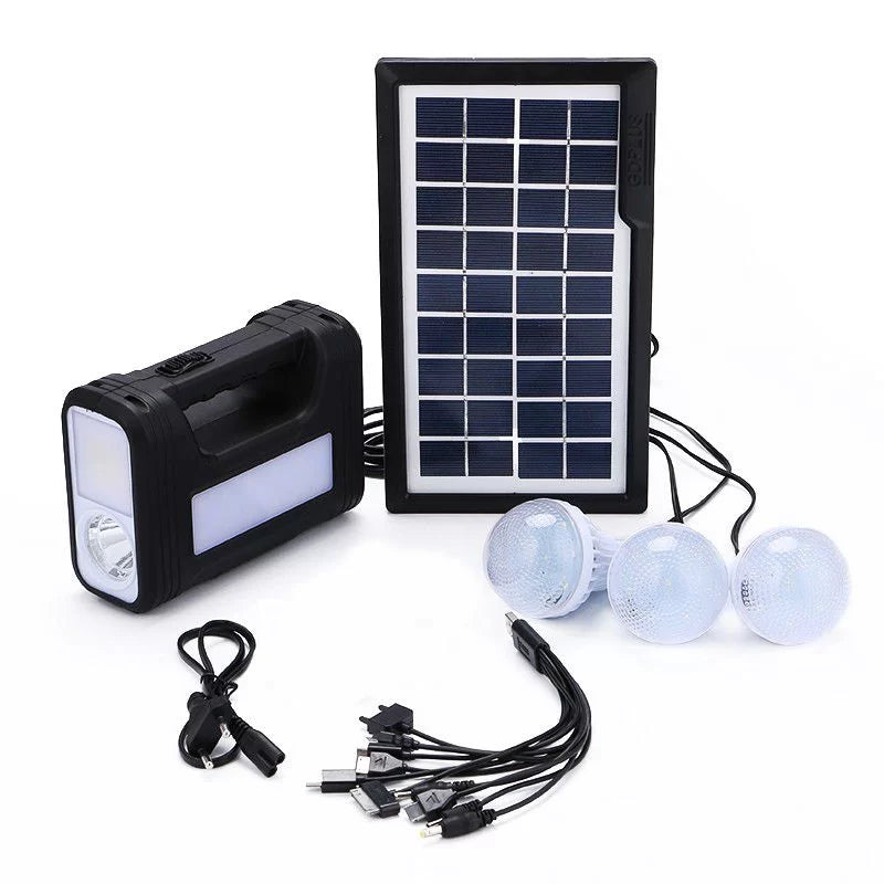 GDLITE Solar Lighting System Kit - Black