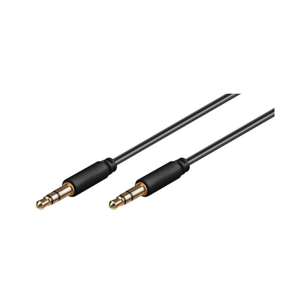 MicroConnect 3.5mm Stereo AUX Cable Male to Male Gold-Plated - MCTCBLAUDLL1.5W
