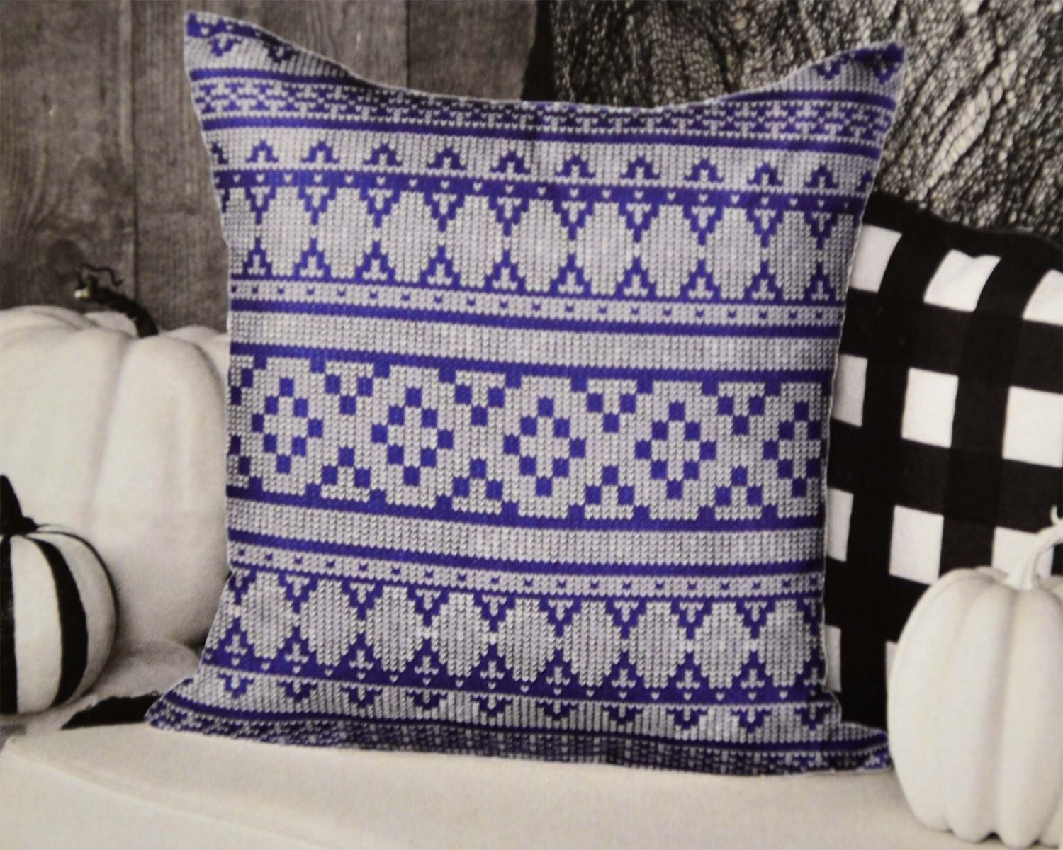 ARMN Azure Printed Cushion Cover – Modern Design & Vibrant Colors