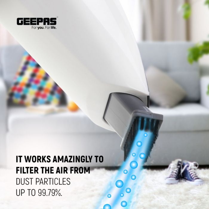 Geepas Cordless Handheld Vacuum HEPA Filter & Rechargeable Geepas Cordless Handheld Vacuum HEPA Filter & Rechargeable