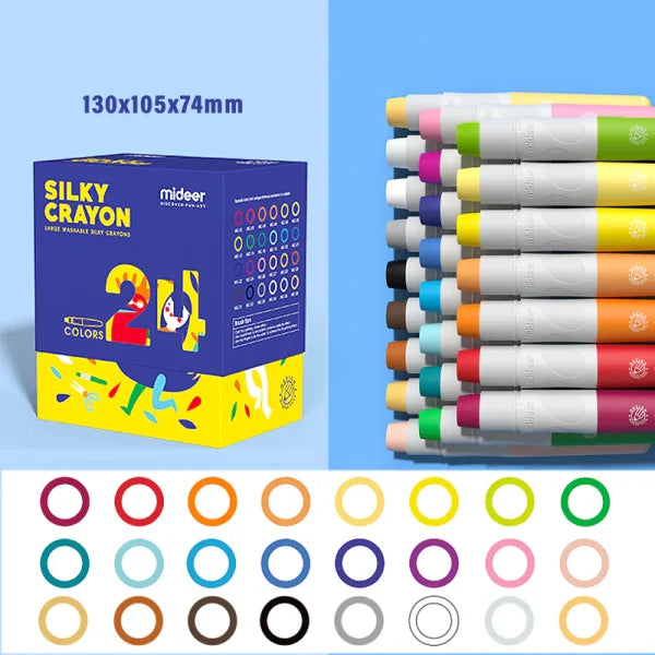 Mideer Silky Crayons 24 Colors Mideer Silky Crayons 24 Colors