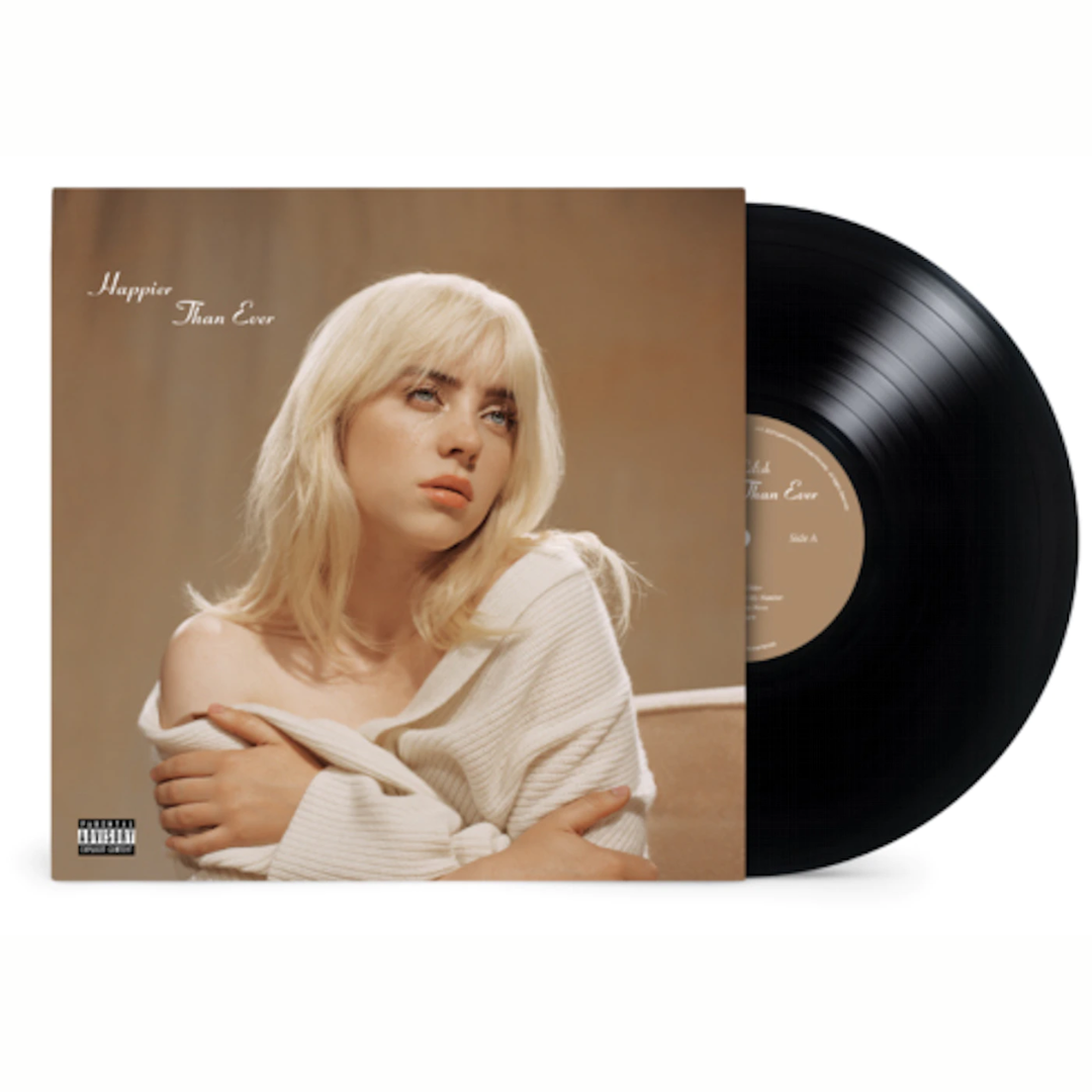 Billie Eilish Happier Than Ever - Vinyl Record vinyl record cover