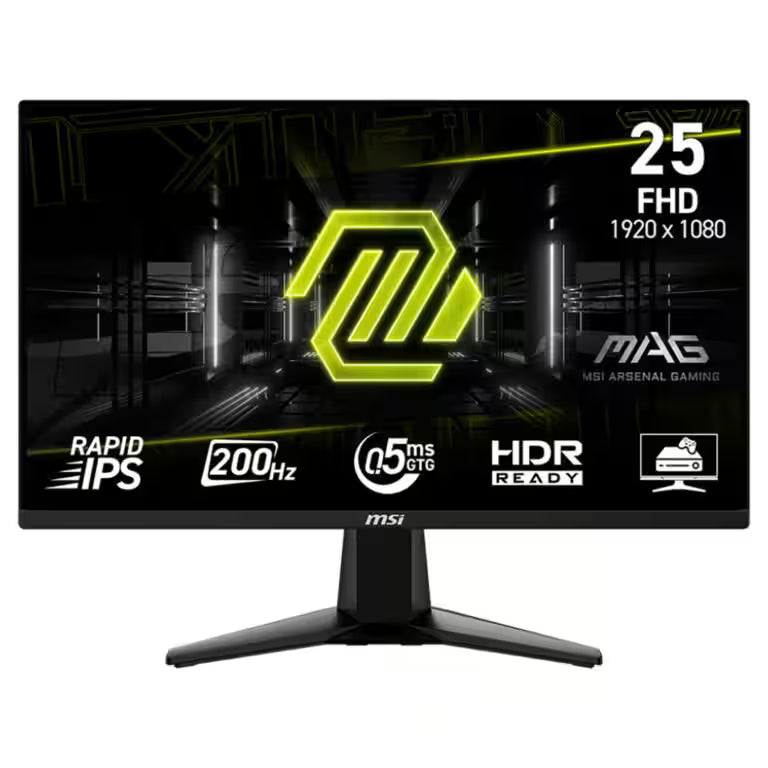 شاشة MSI MAG 255F E20 24.5″ للألعاب – 200Hz IPS، 0.5ms