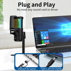 Jmary MC-PW13 Plug & Play Cardioid Mic for Mobile & Laptop Jmary MC-PW13 Plug & Play Cardioid Mic for Mobile & Laptop