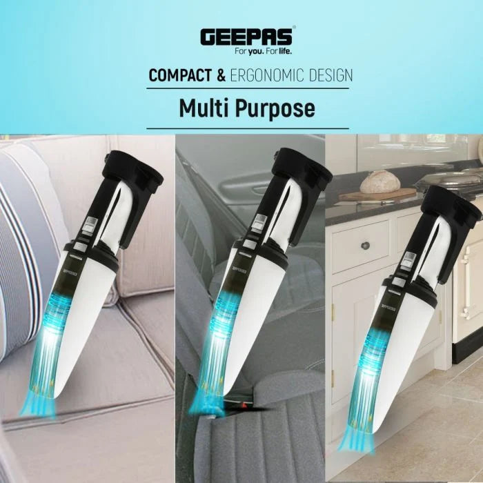 Geepas Cordless Handheld Vacuum HEPA Filter & Rechargeable Geepas Cordless Handheld Vacuum HEPA Filter & Rechargeable