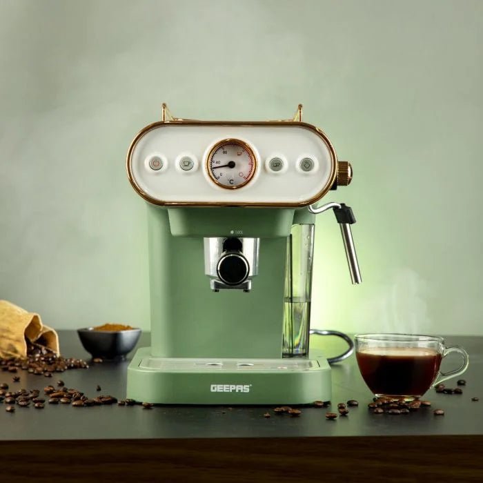 Geepas 3-in-1 Espresso Machine 1L 19 Bar Pressure Geepas 3-in-1 Espresso Machine 1L 19 Bar Pressure