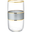 Musette - Heike Platinium 4-piece Beverage Glass Set - 365ml - Madame Coco JO