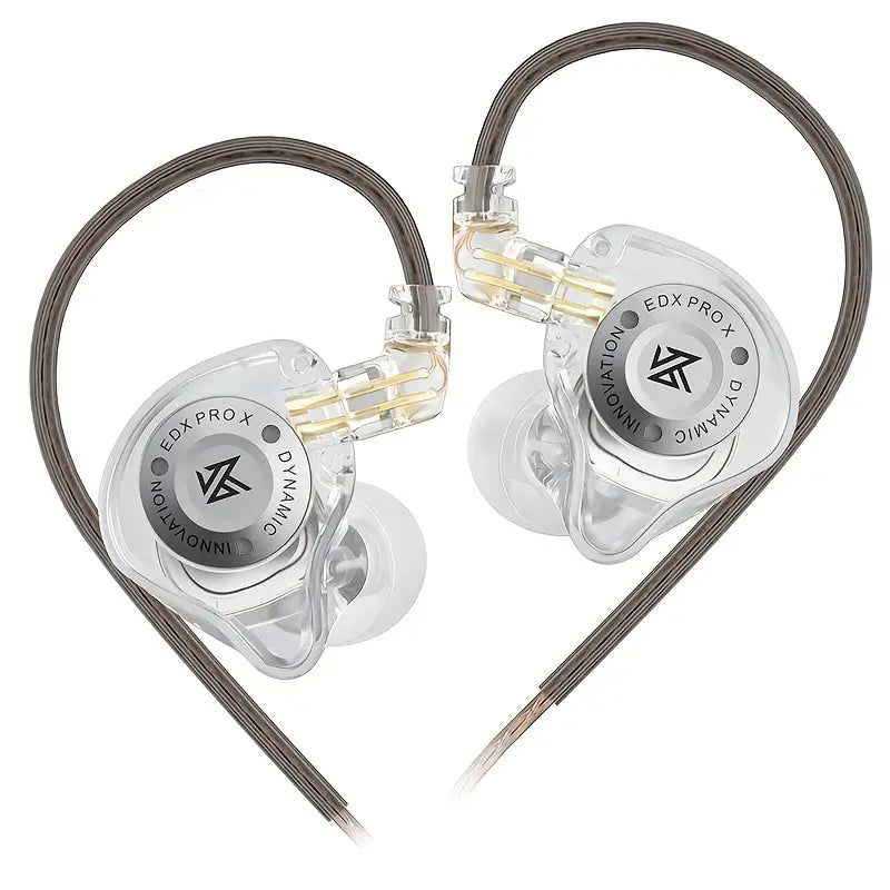 KZ EDX PRO X Wired IEM Earbuds - Dynamic Sound Transparent, No Mic