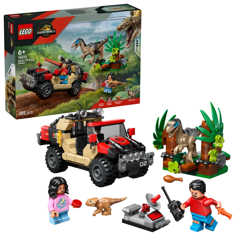 LEGO Jurassic World هروب الرابتور 76972 – 285 قطعة