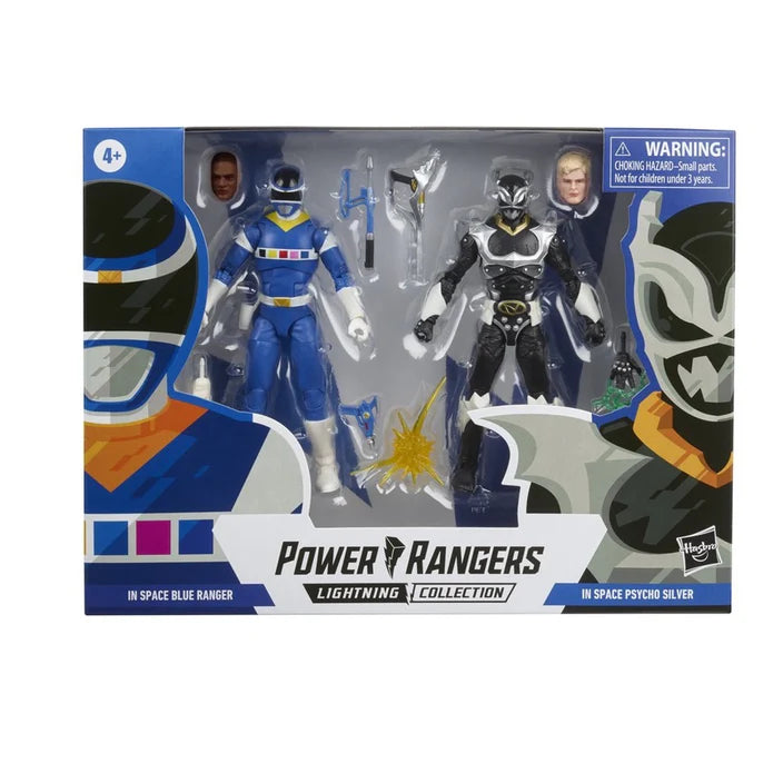 Hasbro Power Rangers Lightning Collection In Space Blue Vs. Silver Psycho Hasbro Power Rangers Lightning Collection In Space Blue Vs. Silver Psycho