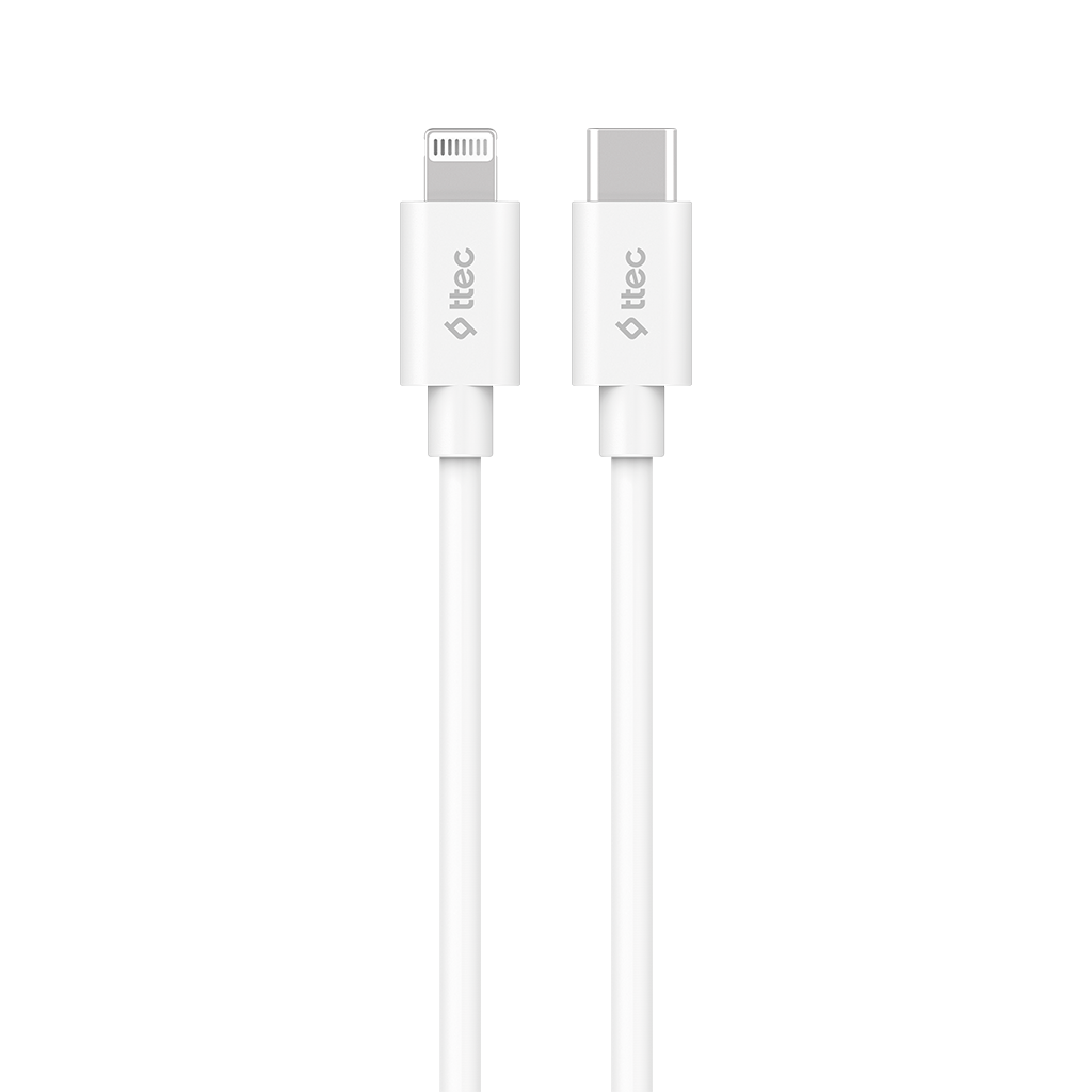Ttec Type-C TO Lightning MFi Charging Cable 150cm - White