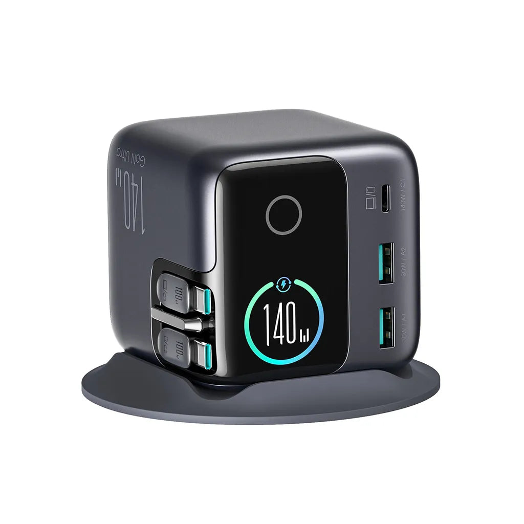 JOYROOM PODIX JR-TRD01 140W 5-in-1 GaN Charging Station - Grey