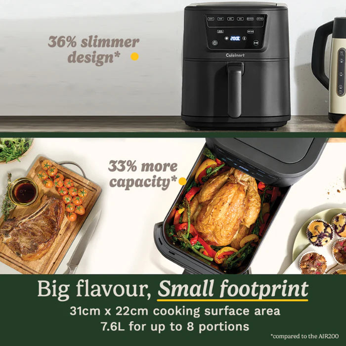 Cuisinart Compact Max Air Fryer 7.6L 2000W | AFS8OBLE Cuisinart Compact Max Air Fryer 7.6L 2000W | AFS8OBLE