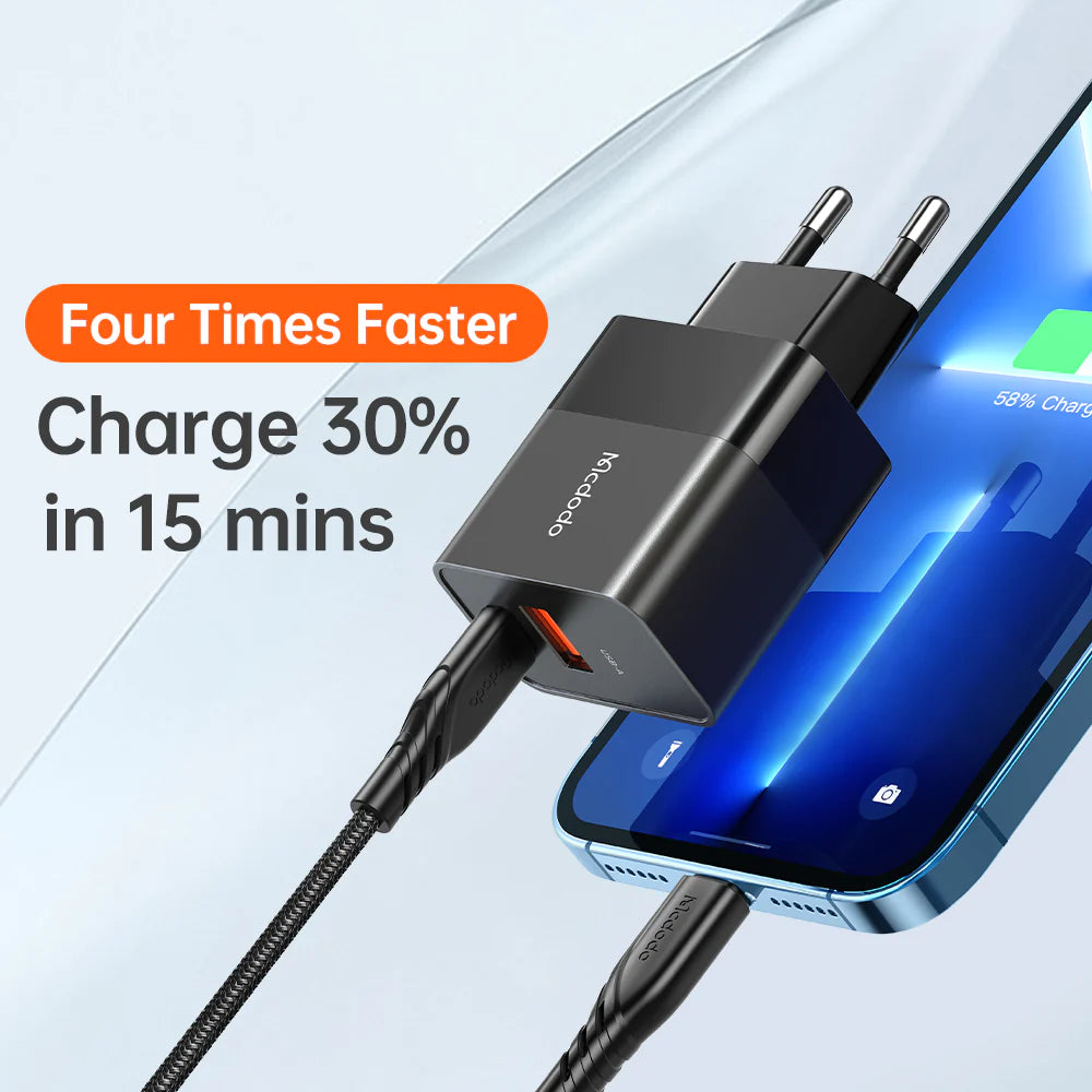 Mcdodo 20W Fast Charger EU Plug - Black Mcdodo 20W Fast Charger EU Plug - Black