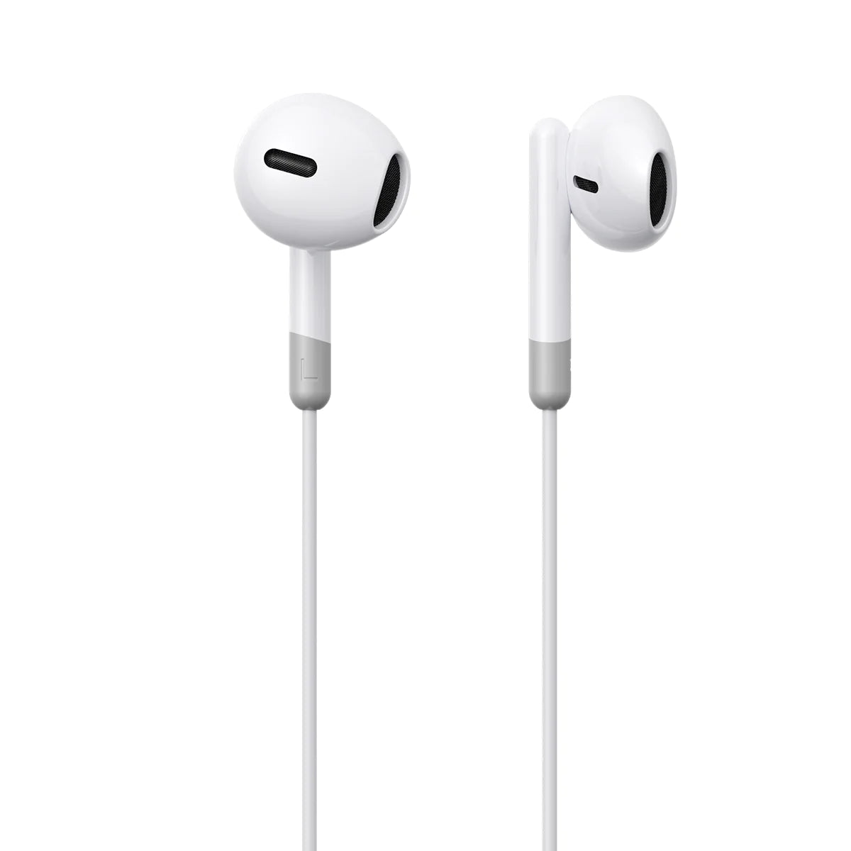 Joyroom Wired Series Half In-Ear Wired Earphones - White