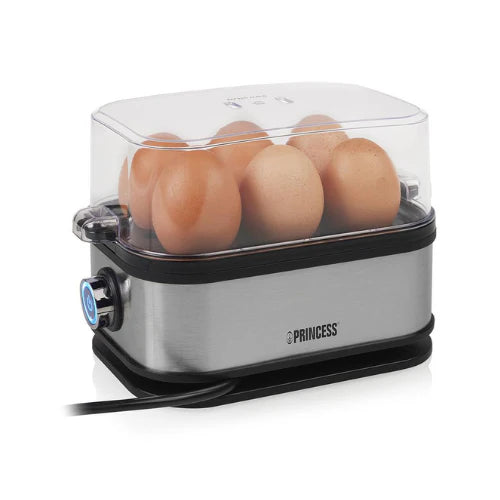 Princess Egg Boiler - Stainless Steel Cook 1-6 Eggs Perfectly Princess Egg Boiler - Stainless Steel Cook 1-6 Eggs Perfectly