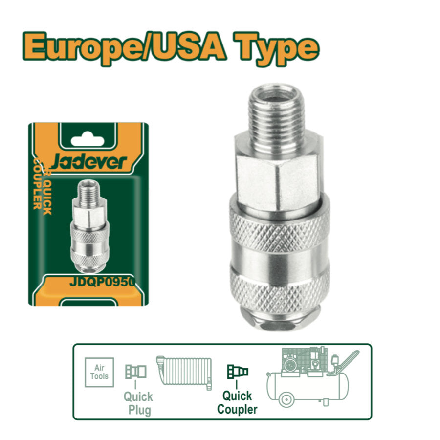 JADEVER Male Air Coupling Durable & Quick Connection JADEVER Male Air Coupling Durable & Quick Connection
