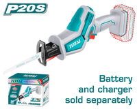 Total 20V Cordless Reciprocating Saw Powerful & Precise