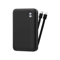 WIWU 10000mAh Power Bank with Dual Cables & 22.5W Fast Charge