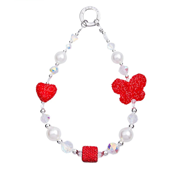 PICOCICI Butterfly Pearl Mixed Phone Charm - Stylish Wristband