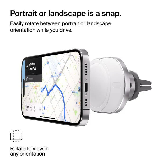 Belkin Magnetic Wireless Car Charger with Qi2 15W Belkin Magnetic Wireless Car Charger with Qi2 15W